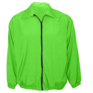 ADULT  WARM UP JACKET - Neon Green, M