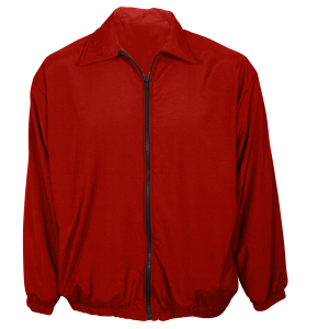 ADULT  WARM UP JACKET - Red, M