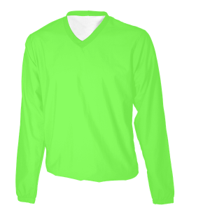 ADULT  PULLOVER JACKET - Neon Green, M