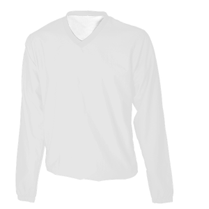 ADULT  PULLOVER JACKET - White, M