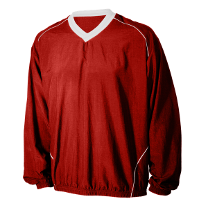 YOUTH PULLOVER JACKET - Red, M