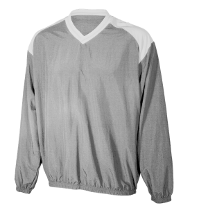 ADULT  PULLOVER JACKET - Silver, M