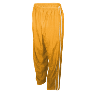 ADULT  WARM UP PANTS - Gold, M
