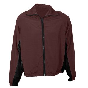 ADULT  WARM UP JACKET - Brown, M