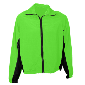 ADULT  WARM UP JACKET - Neon Green, M