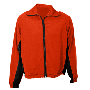 ADULT  WARM UP JACKET - Orange, M