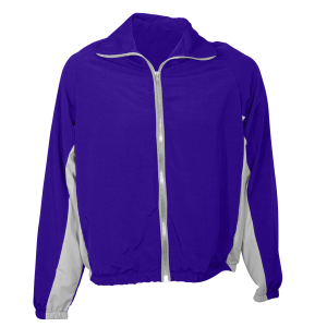 ADULT  WARM UP JACKET - Purple, M