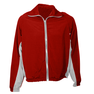 ADULT  WARM UP JACKET - Red, M