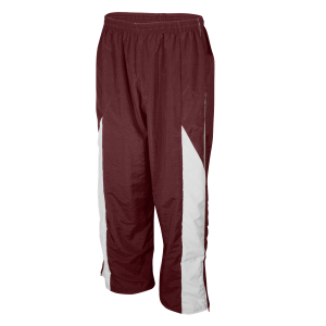ADULT  WARM UP PANTS - Maroon, M