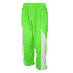 ADULT  WARM UP PANTS - Neon Green, M