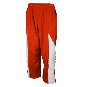 ADULT  WARM UP PANTS - Orange, M