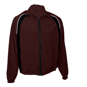 ADULT  WARM UP JACKET - Brown, M