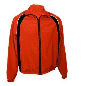 ADULT  WARM UP JACKET - Orange, M