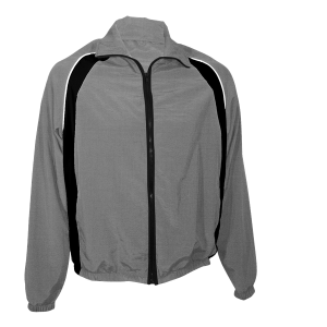 ADULT  WARM UP JACKET - Silver, M