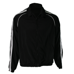 ADULT  WARM UP JACKET - Black, M