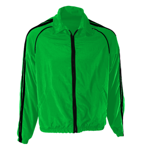 ADULT  WARM UP JACKET - Kelly Green, M