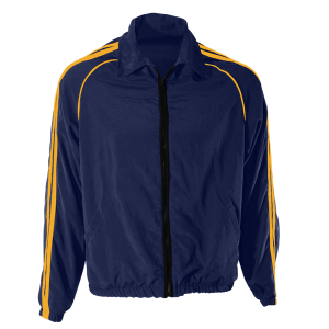 ADULT  WARM UP JACKET - Navy Blue, M