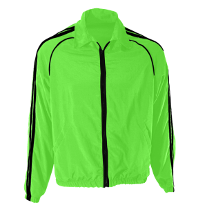 ADULT  WARM UP JACKET - Neon Green, M