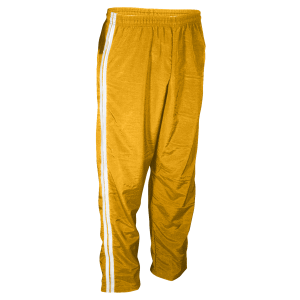 ADULT  WARM UP PANTS - Gold, M