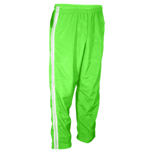 ADULT  WARM UP PANTS - Neon Green, M