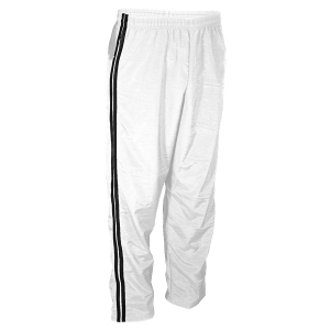 ADULT  WARM UP PANTS - White, M
