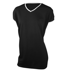 GIRL'S VOLLEYBALL JERSEY - Black, M
