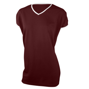 GIRL'S VOLLEYBALL JERSEY - Maroon, M