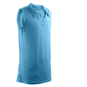 GIRL'S VOLLEYBALL JERSEY - Columbian Blue, M