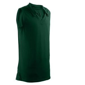 GIRL'S VOLLEYBALL JERSEY - Dark Green, M