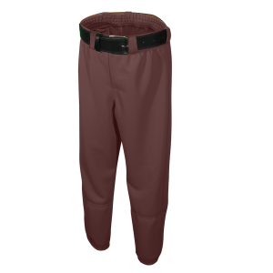 YOUTH FAKE FLY BASEBALL PANTS - Brown, M