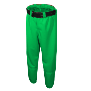 YOUTH FAKE FLY BASEBALL PANTS - Kelly Green, M