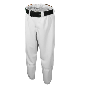 YOUTH FAKE FLY BASEBALL PANTS - White, M