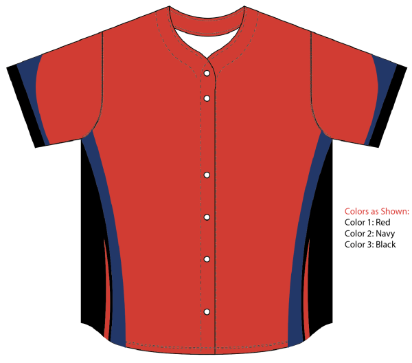 Sublimated Full Button Baseball Jersey