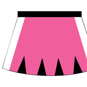 Sublimated A-Line Cheer Skirt