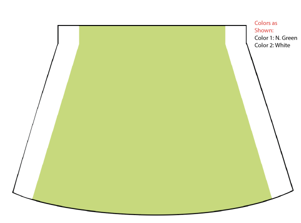Sublimated A-Line Cheer Skirt