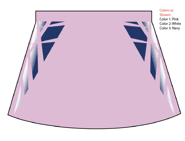 Sublimated A-Line Cheer Skirt