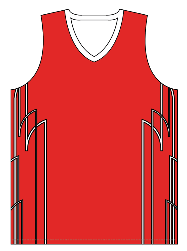 Sublimated V-Neck Multi-Sport Tank Top
