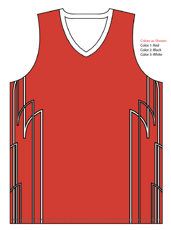 Sublimated V-Neck Multi-Sport Tank Top