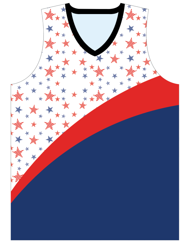 Sublimated V-Neck Multi-Sport Tank Top