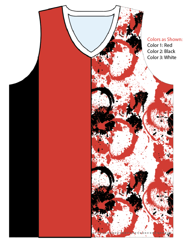 Sublimated V-Neck Multi-Sport Tank Top