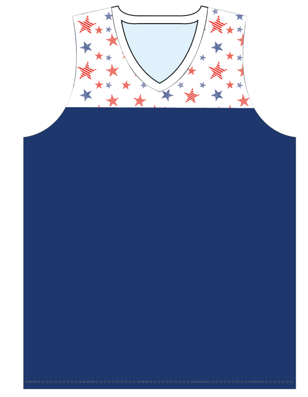 Sublimated V-Neck Multi-Sport Tank Top