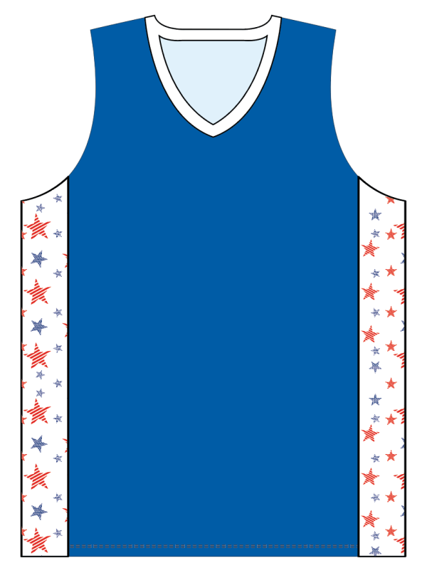 Sublimated V-Neck Multi-Sport Tank Top