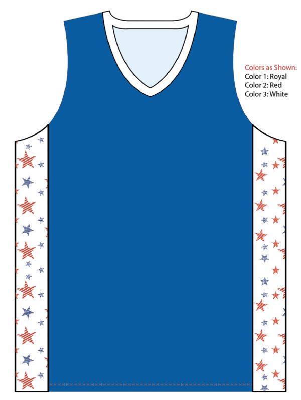 Sublimated V-Neck Multi-Sport Tank Top
