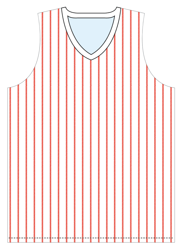 Sublimated V-Neck Multi-Sport Tank Top