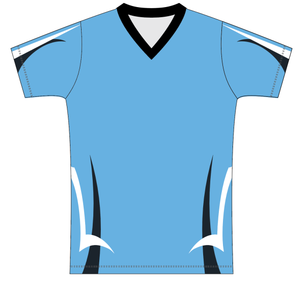 Sublimated Multi-Sport V-Neck T-Shirt