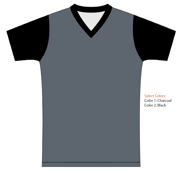 Sublimated Multi-Sport V-Neck T-Shirt
