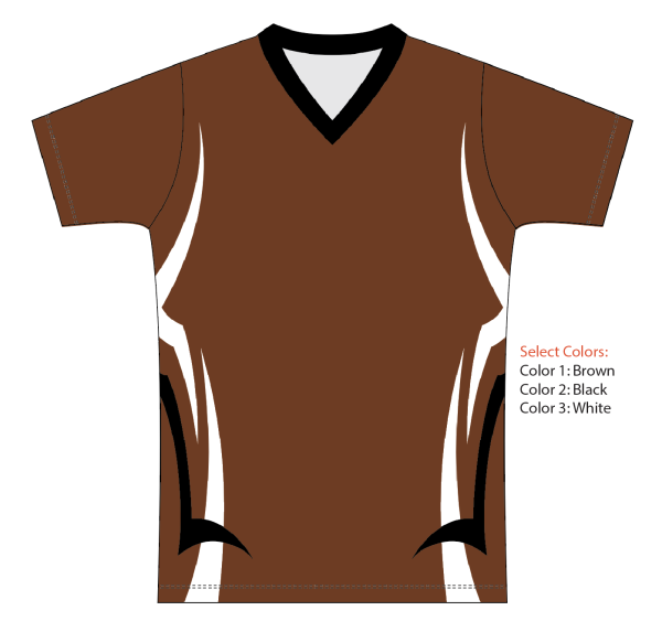 Sublimated Multi-Sport V-Neck T-Shirt