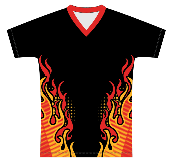 Sublimated Multi-Sport V-Neck T-Shirt