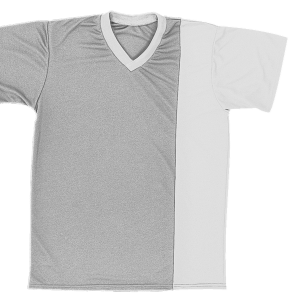 ADULT  SOCCER JERSEY - Silver, M