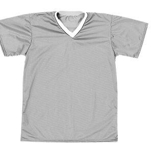 ADULT  SOCCER JERSEY - Silver, M